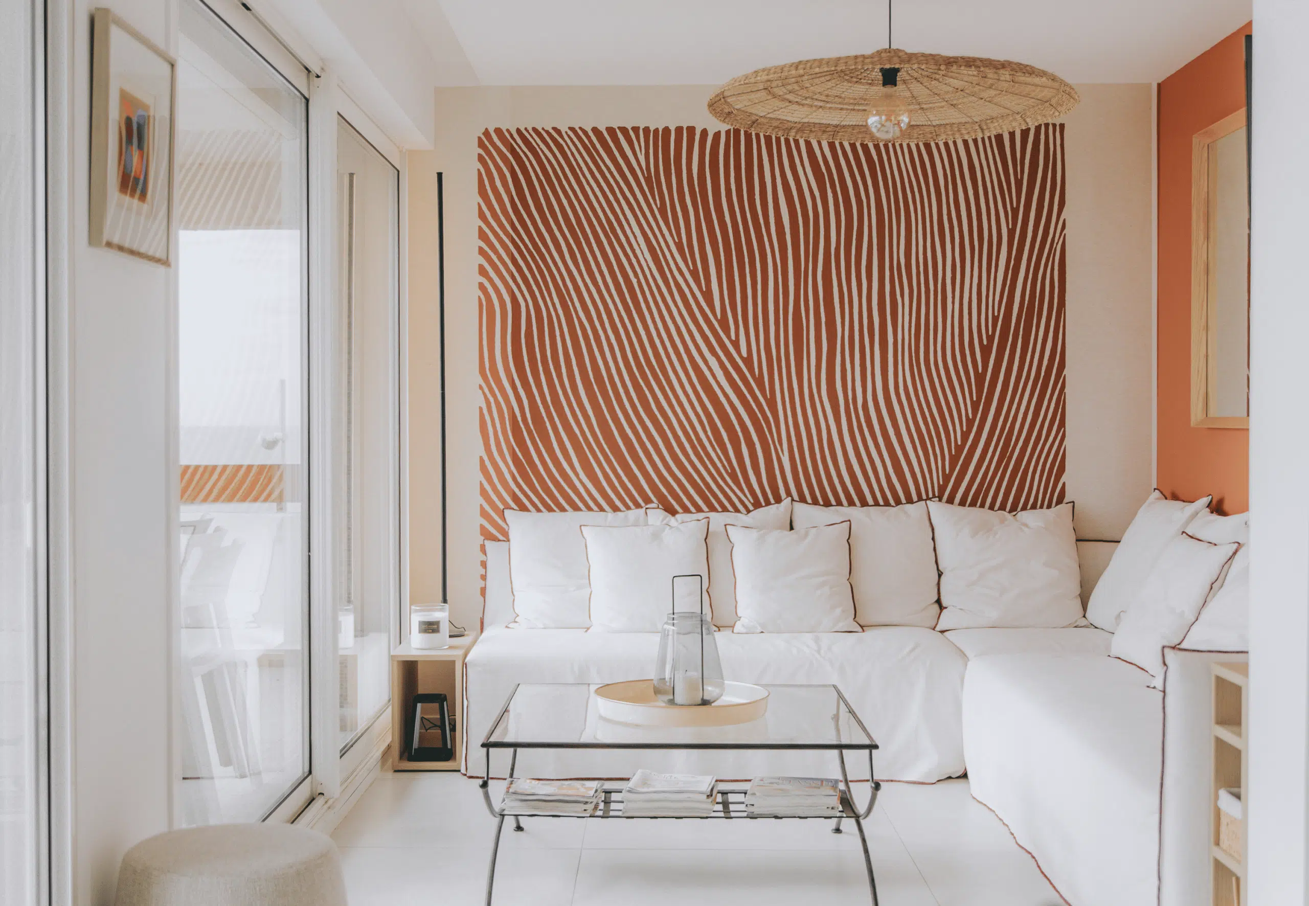 salon coloré et lumineux à Montpellier