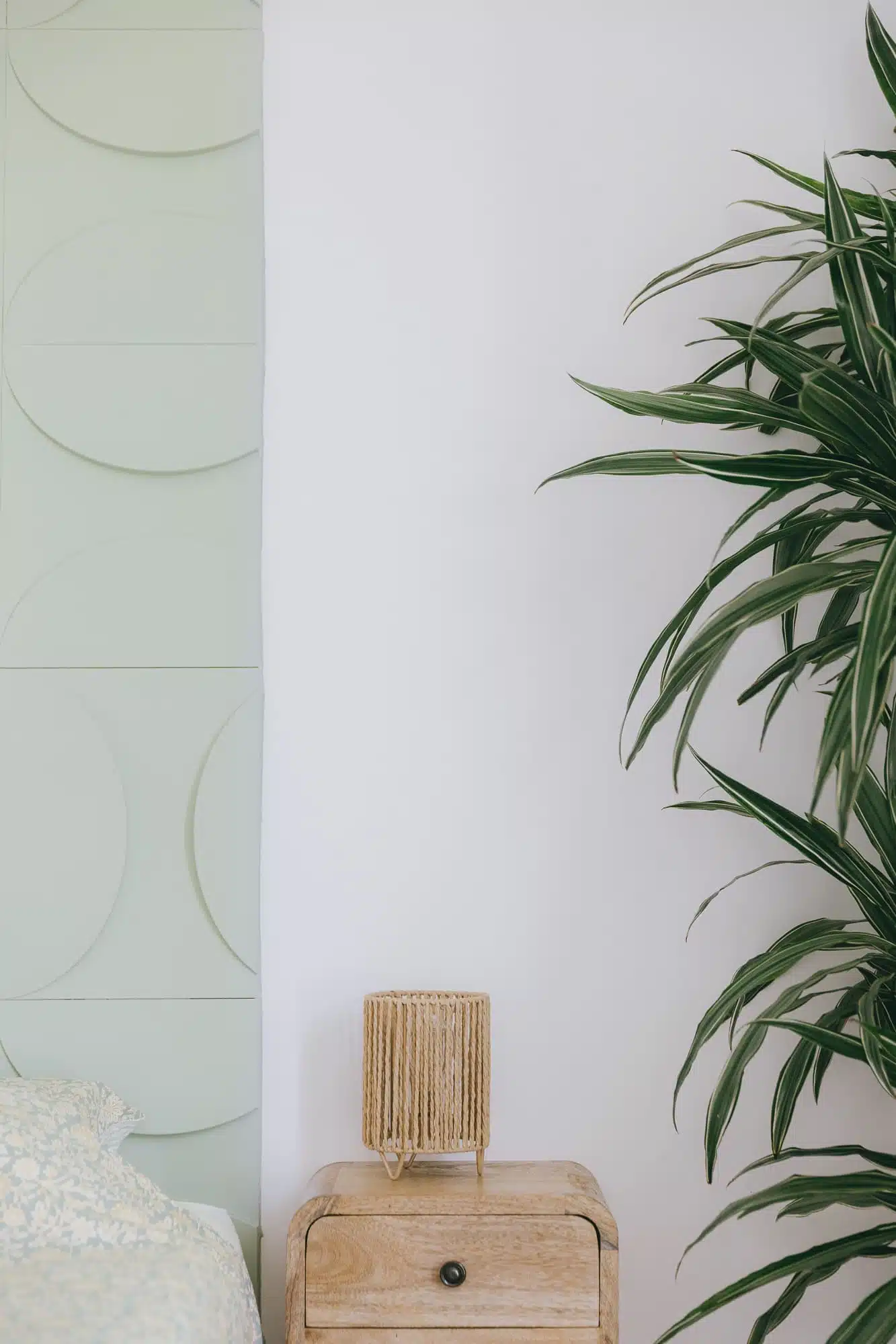 Détail de chambre rénovée par l'agence Dugas, architecte d'intérieur à Montpellier